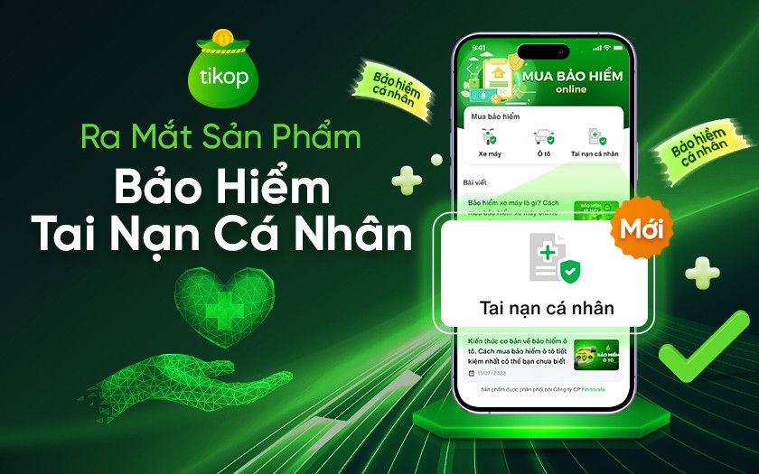 Tikop-Ra mắt sản phẩm bảo hiểm Tai nạn cá nhân