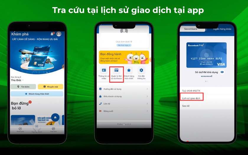 Tra cứu lịch sử giao dịch