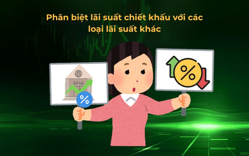 Sự khác biệt giữa lãi suất chiết khấu với các loại lãi suất khác