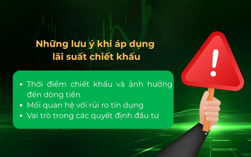 Những lưu ý khi áp dụng lãi suất chiết khấu nhà đầu tư cần biết