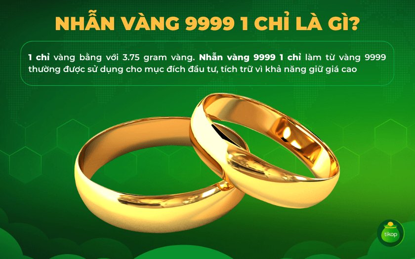 Nhẫn vàng 9999 rất phổ biến