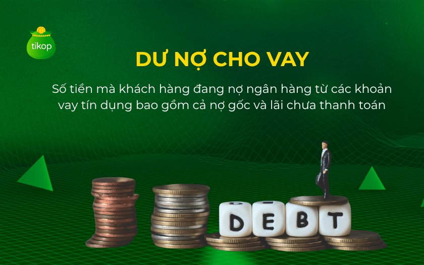Dư nợ cho vay là số tiền mà khách hàng đang nợ ngân hàng