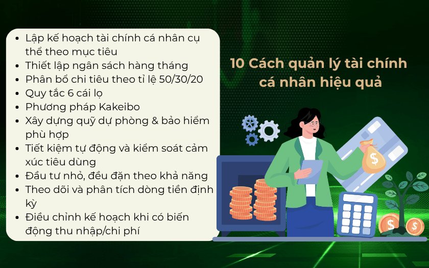 10 Cách quản lý tài chính cá nhân hiệu quả phù hợp cho từng đối tượng