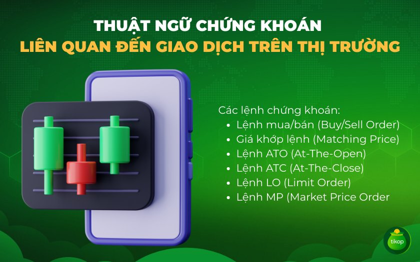 Các lệnh thường gặp trong giao dịch chứng khoán