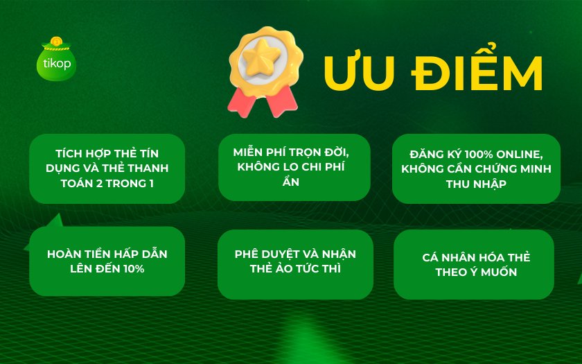 Ưu điểm của thẻ tín dụng Liobank