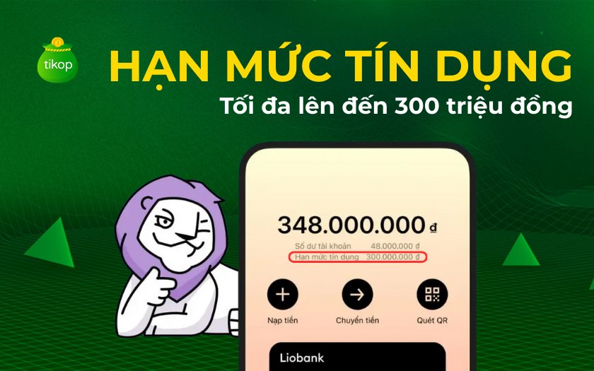 Hạn mức thẻ tín dụng Liobank tôi đa
