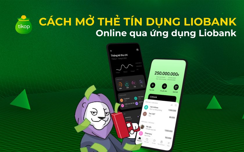 Mở online qua ứng dụng Liobank