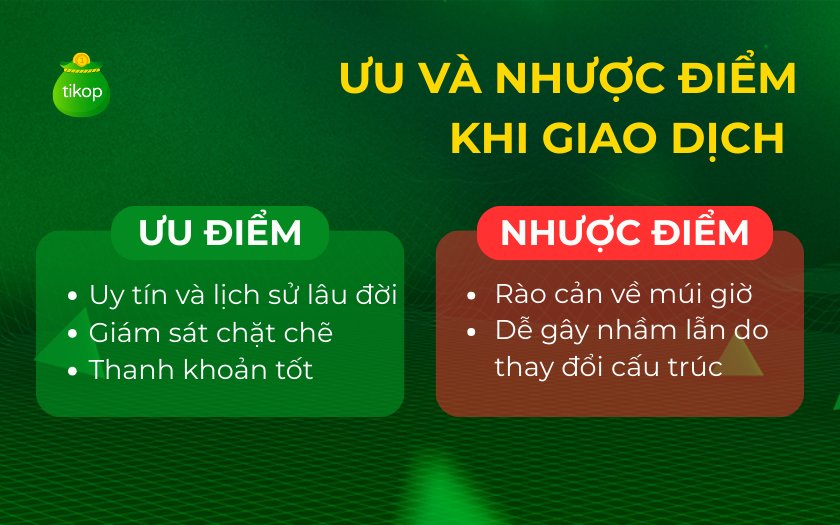 Ưu và nhược điểm khi giao dịch trên sàn TOCOM