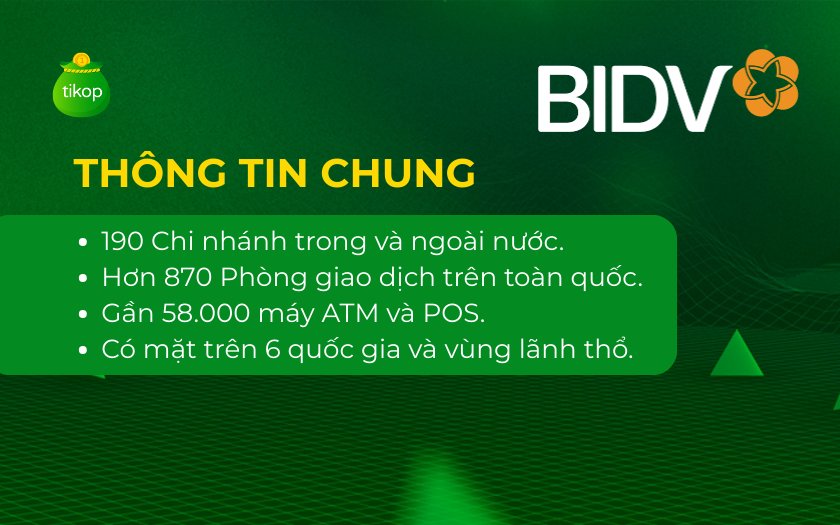Đôi nét về các chi nhánh của Ngân hàng BIDV