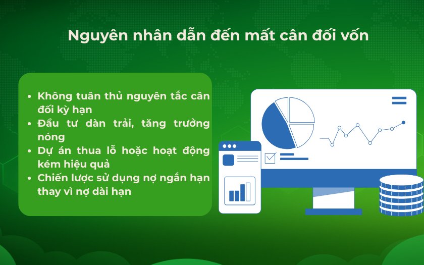 Nguyên nhân dẫn đến mất cân đối vốn bạn cần biết