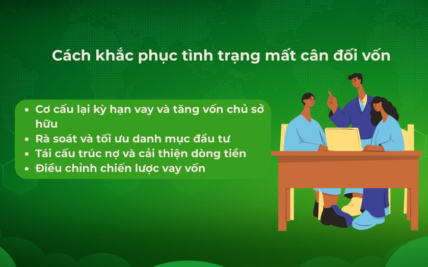 Cách khắc phục tình trạng mất cân đối vốn doanh nghiệp cần biết