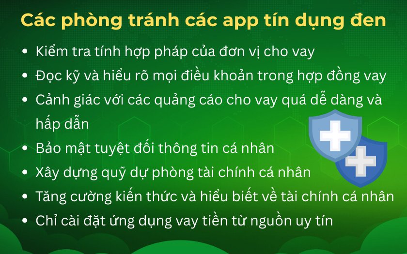 Một số cách phòng tránh các app tín dụng đen