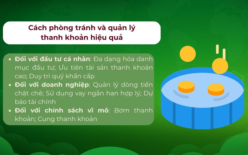 Cách phòng tránh và quản lý thanh khoản hiệu quả đối với từng đối tượng