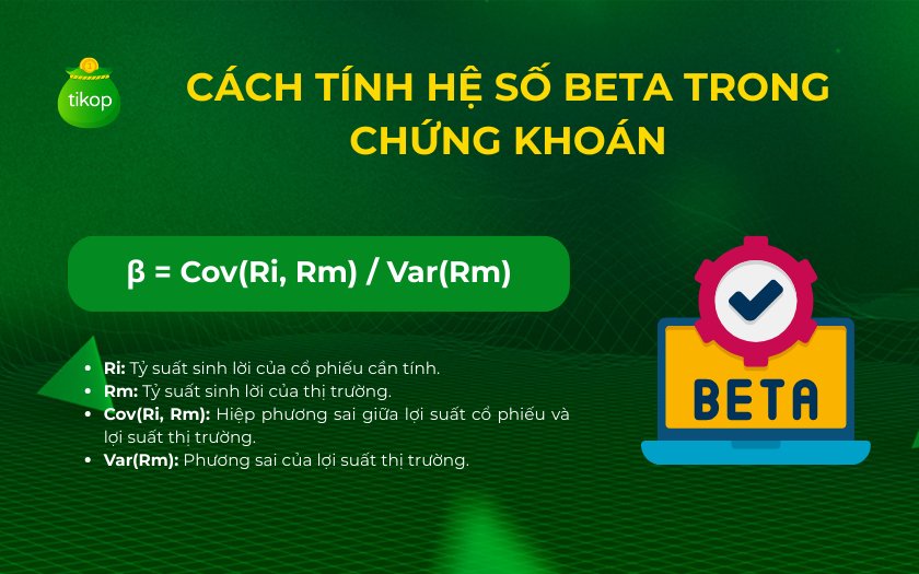 Công thức tính hệ số Beta