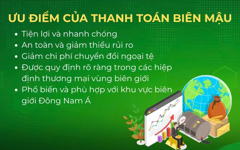 Một số ưu điểm của thanh toán biên mậu