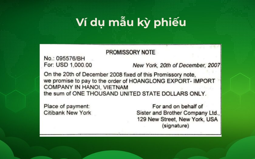 Mẫu kỳ phiếu