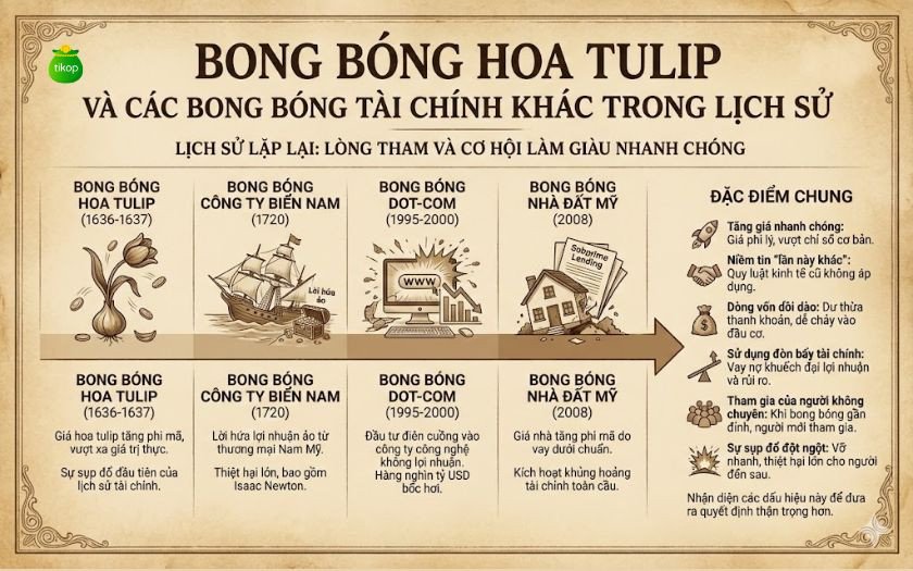 Các bong bóng tài chính trong lịch sử Các bong bóng tài chính trong lịch sử