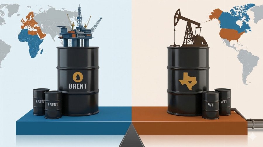So sánh dầu Brent với dầu WTI