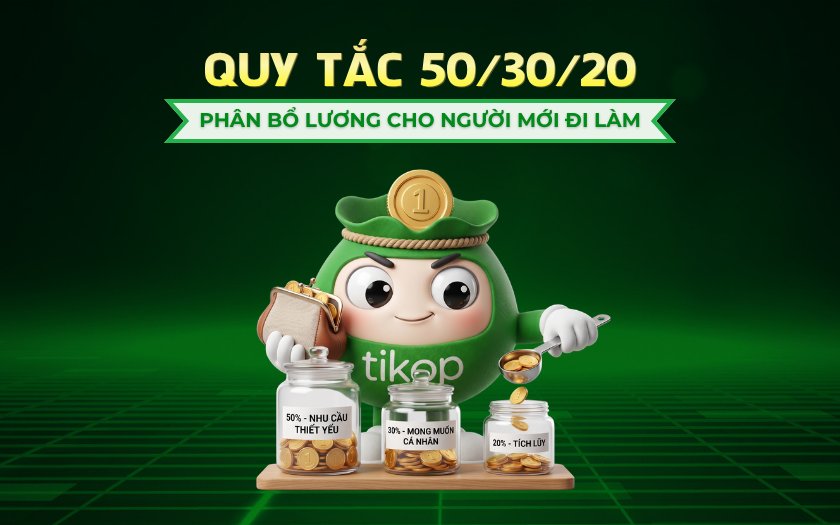 Quy tắc 50/30/20: Phân bổ lương cho người mới đi làm