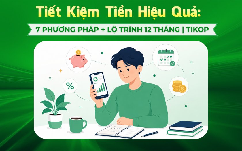 Tikop - Tiết kiệm tiền hiệu quả với 7 phương pháp dành cho người mới bắt đầu
