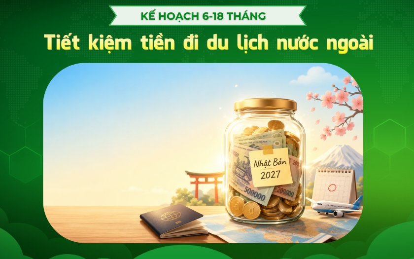 Tikop - Kế hoạch tiết kiệm tiền đi du lịch nước ngoài 6-18 tháng cho Thái Lan, Nhật Bản và châu Âu