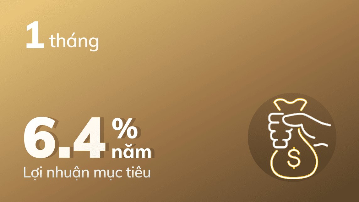 Tikop - Gói tích lũy kỳ hạn 1 tháng